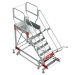 SY45 | Escalera con plataforma y cuatro ruedas