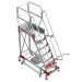SY60 | Escalera de aluminio con plataforma y cuatro ruedas