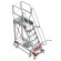 SY60 | Escalera de aluminio con plataforma y cuatro ruedas
