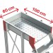 SY60 | Escalera de aluminio con plataforma y cuatro ruedas