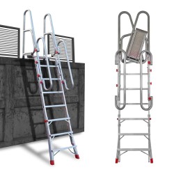 Escalera plegable para camión regulable en altura SCRT