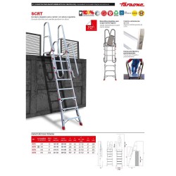 Escalera plegable para camión regulable en altura SCRT