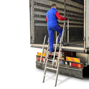 Escalera plegable para camión SCR | Acceso seguro y compacto