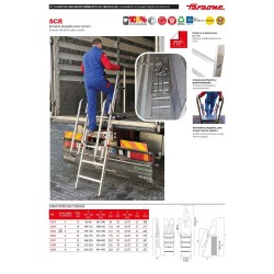 Escalera plegable para camión SCR | Acceso seguro y compacto