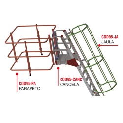 Escalera para camiones cisterna COD95-B | Acceso seguro en altura