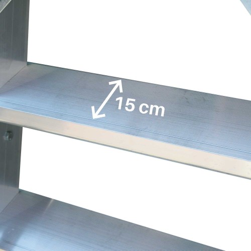 Escalera con plataforma abatible para camiones y autobuses SY-BA
