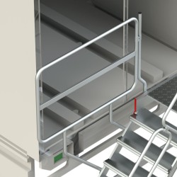 Escalera para tráiler y camiones frigoríficos SY-CA