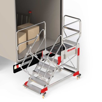 Escalera para tráiler y camiones frigoríficos SY-CA