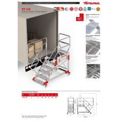 Escalera para tráiler y camiones frigoríficos SY-CA