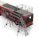 TSA-AB | Escalera con plataforma para mantenimiento de vehículos