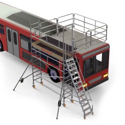 Escalera con plataforma para camiones y autobuses TSA-AB