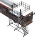 TSA-S | Escalera con plataforma y barandilla regulable