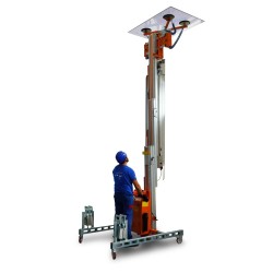 Elevador de materiales HW-IBV con kit vidrio. H máx. hasta 4,18 m. Capacidad máx. hasta 200 kg. | Faraone
