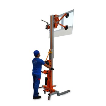 Elevador de materiales HW-IB con base de acero supercompacta. H máx. hasta 4,18 m. Capacidad máx. hasta 250 kg. | Faraone
