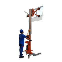 Elevador de materiales HW-IB con base de acero supercompacta. H máx. hasta 4,18 m. Capacidad máx. hasta 250 kg. | Faraone