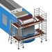EM215 | Andamio especial para Mantenimiento frontal de Trenes