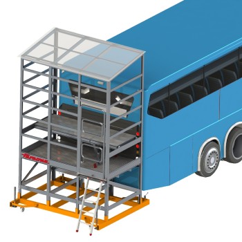 EM307 | Estructura a Medida para Mantenimiento frontal de Autobuses