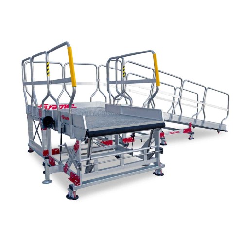 EM411 | Escalera especial para acceso a Aviones a medida | Seguridad en altura Faraone