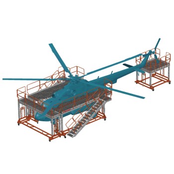 EM504 | Estructura a Medida para Mantenimiento de Helicópteros | Faraone