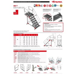 Escalera SB-T con plataforma y ruedas | Faraone