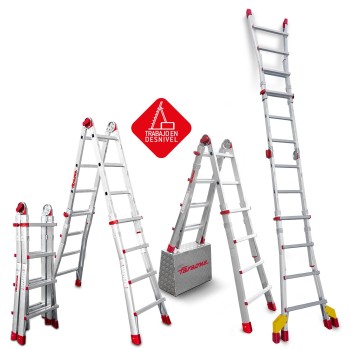 Escalera telescópica TELES aluminio multiusos | Faraone