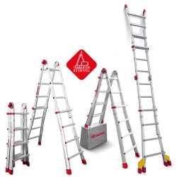 Escalera telescópica TELES aluminio multiusos | Faraone
