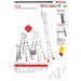 TELES | Escalera telescópica de aluminio multiusos súper profesional