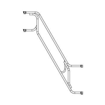TS-CL180 Barandilla central escalera en TOP SYSTEM