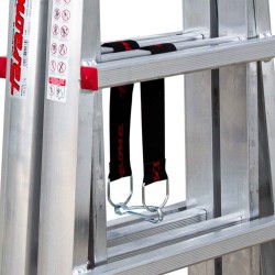 PLS-CINT Juego de tres cintas de seguridad más mosquetón para escalera PLS