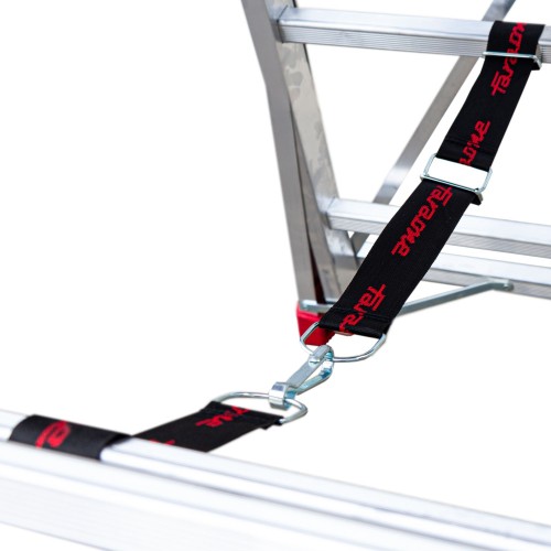 PLS-CINT Juego de tres cintas de seguridad más mosquetón para escalera PLS
