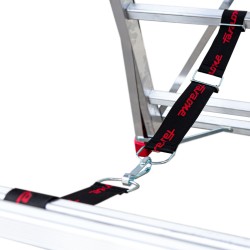 PLS-CINT Juego de tres cintas de seguridad más mosquetón para escalera PLS