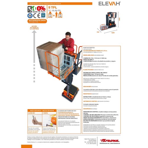 ELEVAH 5 TFL | H. máx. de trabajo: 5,15 m.