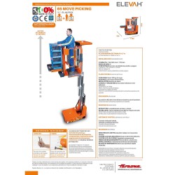 ELEVAH 65 MOVE PICKING | H. máx. de trabajo: 6,70 m.