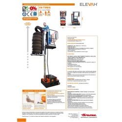 ELEVAH E6 TIRES | H. máx. de trabajo: 6 m.