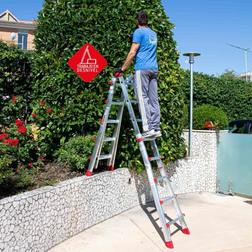 Escalera telescópica TELES aluminio multiusos | Faraone