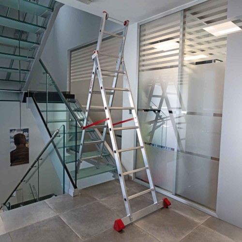 Escalera multiuso aluminio EN1400 profesional | Faraone