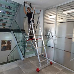 Escalera multiuso aluminio EN1400 profesional | Faraone