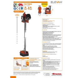 ELEVAH E8 TIRES | H. máx. de trabajo: 7,6 m.