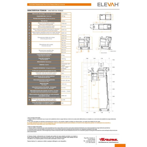 ELEVAH 65 ES MOVE | H. máx. de trabajo: 6,70 m.