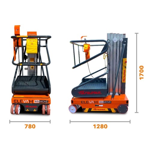 ELEVAH 65 MOVE LIGHT| H. máx. de trabajo: 6,35 m.