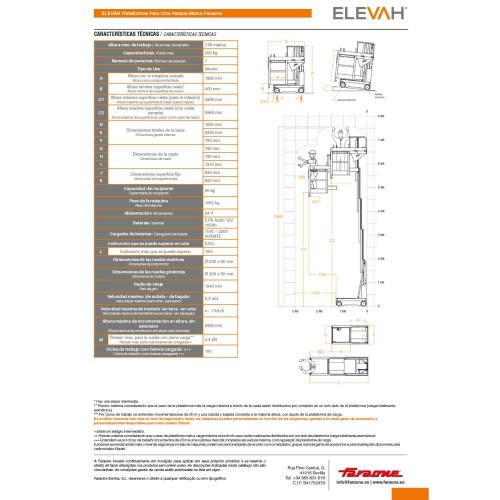 ELEVAH 80 ES MOVE | H. máx. de trabajo: 7,56 m.