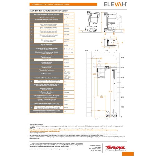 ELEVAH 6 ES MOVE | H. máx. de trabajo: 6 m.