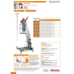 ELEVAH ZP150 | H. máx. de trabajo: 16 m.