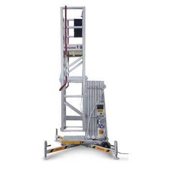 ELEVAH Elevador vertical con plataforma de trabajo y estabilizadores