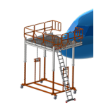 Escaleras para Mantenimiento de Aviones