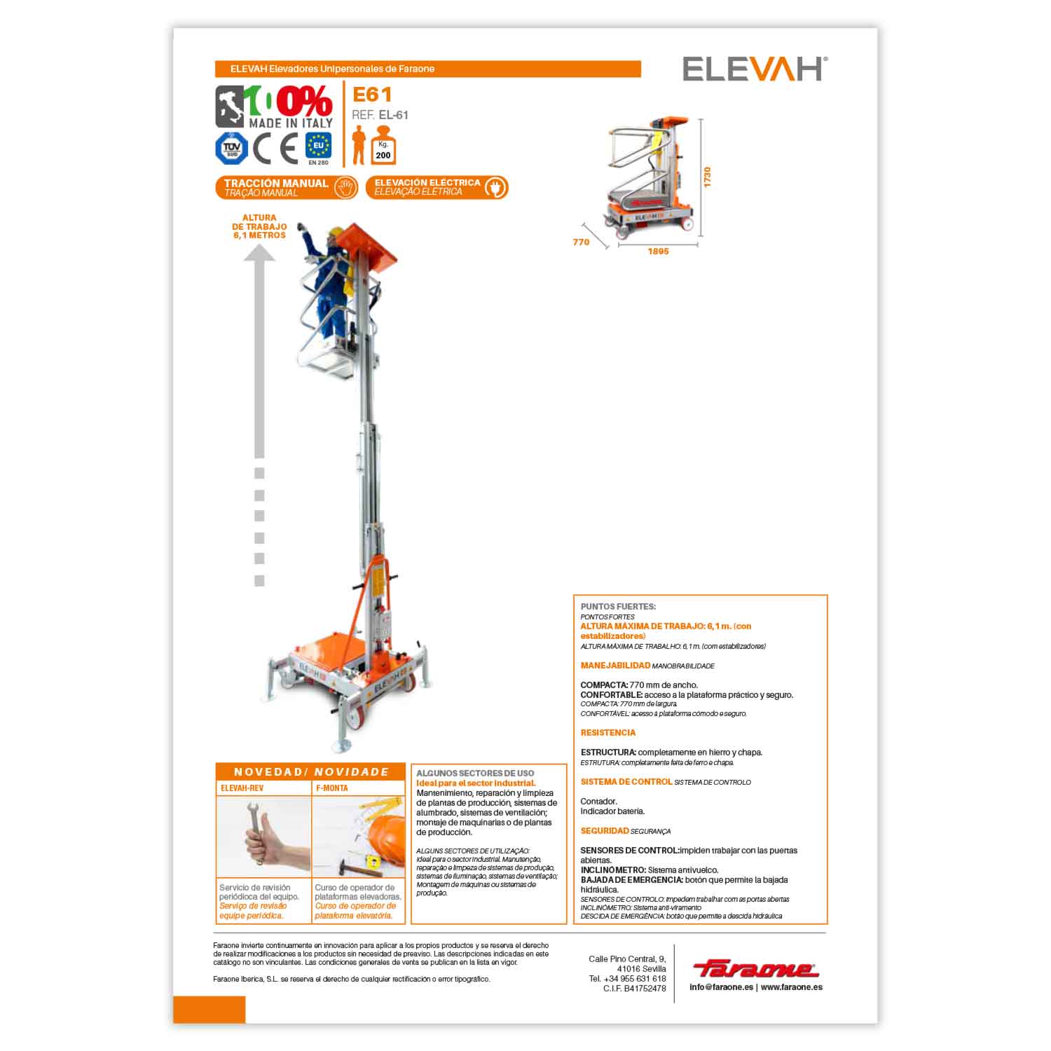 FICHA TÉCNICA | ELEVAH 61