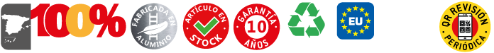 EN1400 | Escalera multiuso de 2 tramos con peldaños cómodos