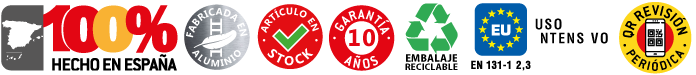 EN1500 | Escalera multiuso de 3 tramos con peldaños cómodos