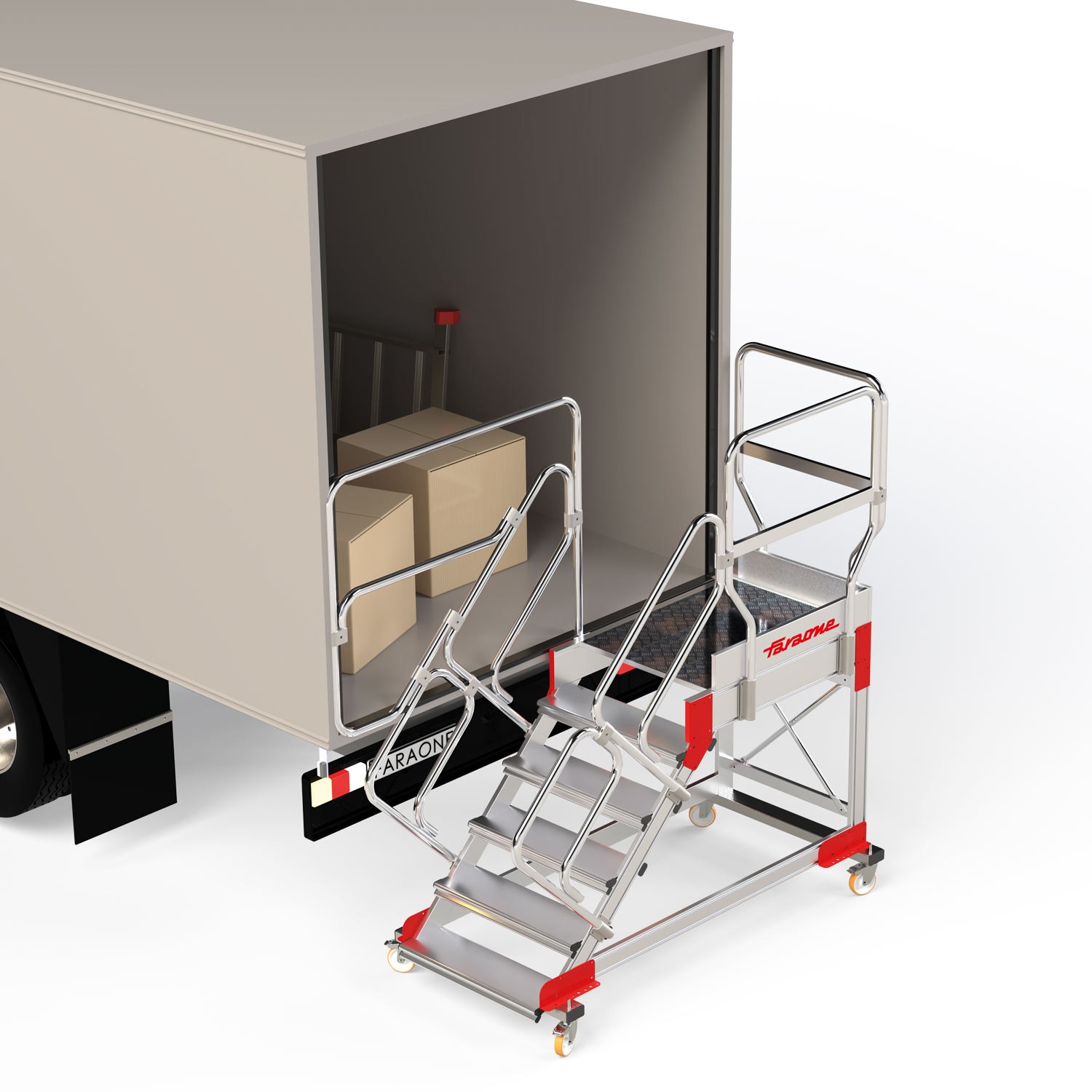 SY-CA | Escalera para tráiler o camiones frigoríficos