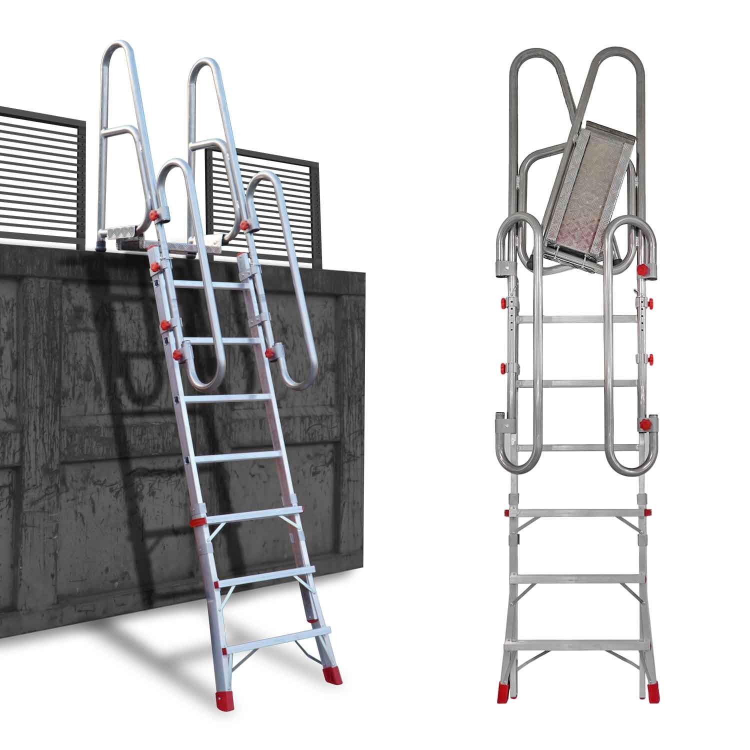 SCRT | Escalera plegable para camión y altura regulable